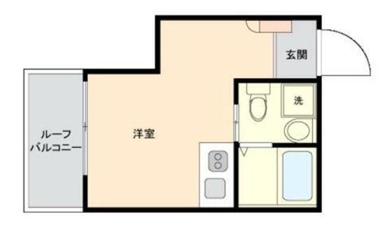 RSC西早稲田(ワンルーム/4階)の間取り写真