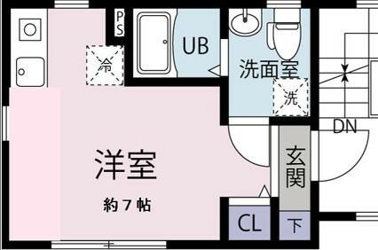 VISTA大森山王(ワンルーム/3階)の間取り写真