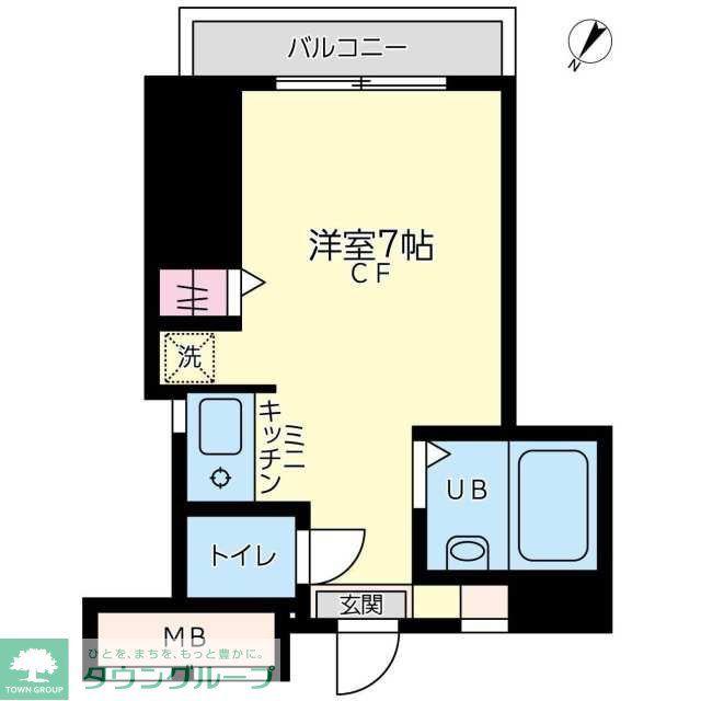 パレスハウイン(ワンルーム/3階)の間取り写真