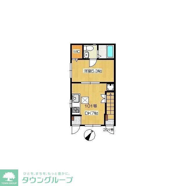 LEA OHANA(1DK/1階)の間取り写真