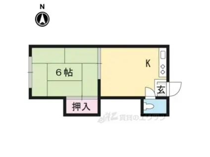 リッチモンド岡崎(1K/2階)の間取り写真