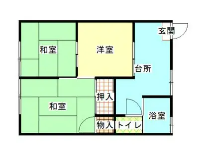 メゾン吉田(3K/2階)の間取り写真