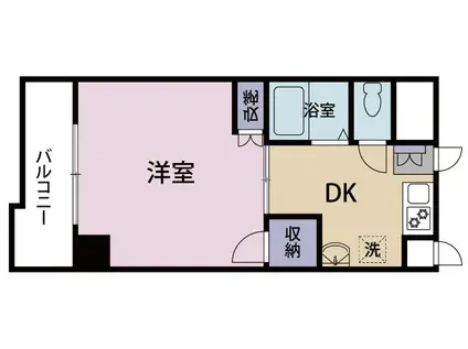DSマンション(1DK/5階)の間取り写真