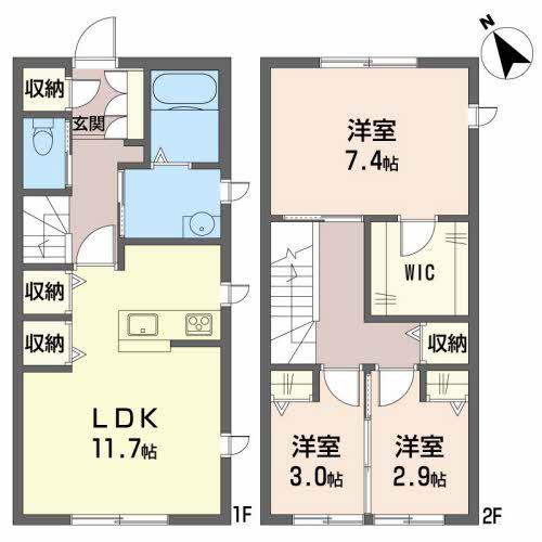 シャーメゾンアベニューII(3LDK/1階)の間取り写真