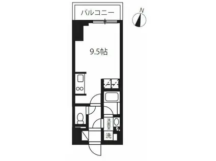 プライムメゾン千葉新町(ワンルーム/6階)の間取り写真