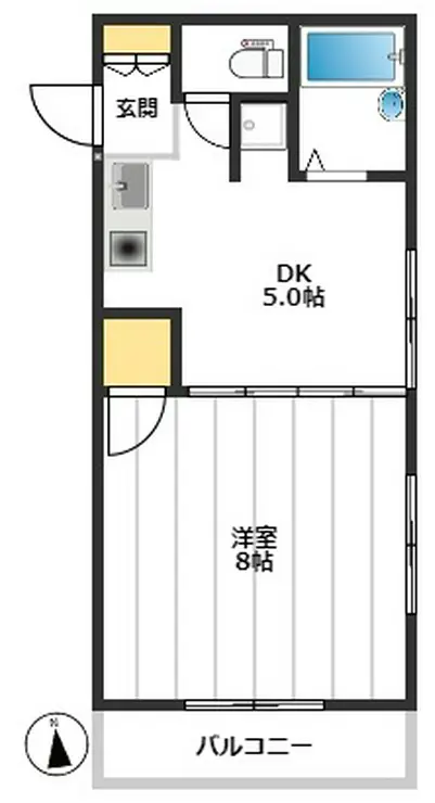 大山いずみマンション 2階階 間取り