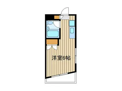 ビアメゾン三井パート22(ワンルーム/4階)の間取り写真