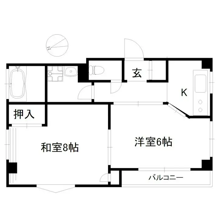 ハイネスイイダ 2階階 間取り