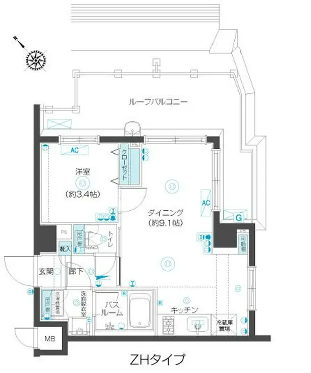 フェニックス練馬桜台 7階階 間取り