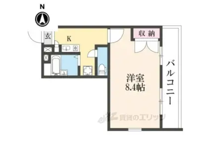 レオパレスウエストコート(1K/3階)の間取り写真