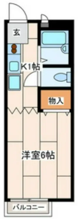 メゾンドルミエールB 2階階 間取り