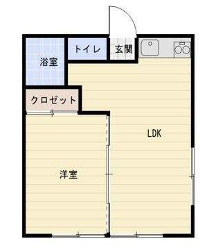 ミースシャンテ(1LDK/1階)の間取り写真