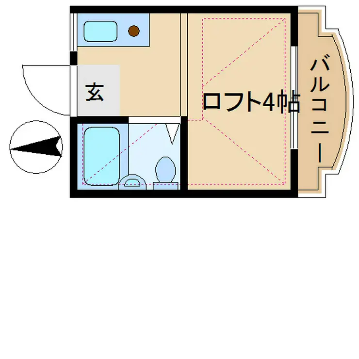 スリーウッドハイツA 2階階 間取り