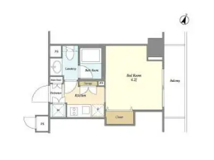 エムジー目黒駅前(1K/3階)の間取り写真