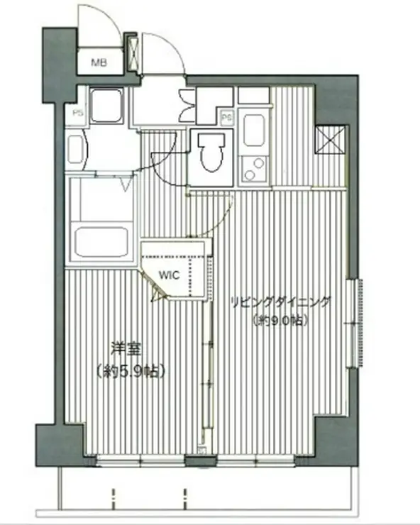 グランド・ガーラ日本橋茅場町 7階階 間取り