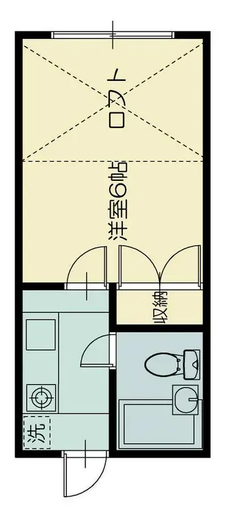 南の杜B 1階階 間取り