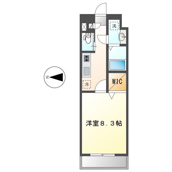 S-FORT堀田通(1K/3階)の間取り写真