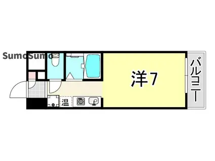 サリュー塚口(ワンルーム/3階)の間取り写真