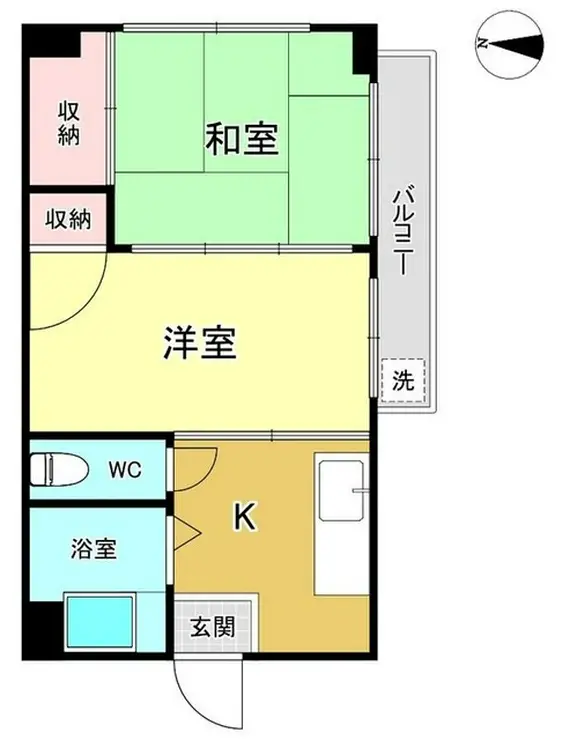 豊田ハイツ 2階階 間取り