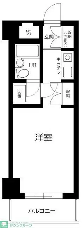 ライオンズマンション新宿東公園 10階階 間取り