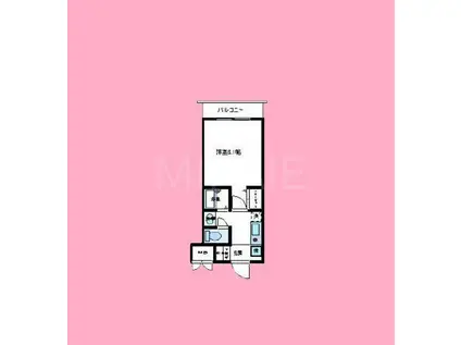 グリーンシンフォニー(1K/2階)の間取り写真