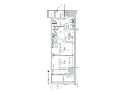 ラフィスタ中野本町(1DK/1階)の間取り写真