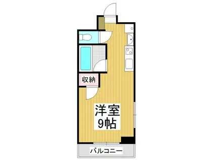 タクビル3(ワンルーム/6階)の間取り写真