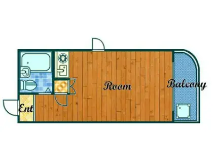 キューブ東武庫之荘II(ワンルーム/4階)の間取り写真