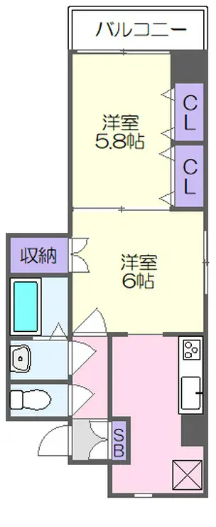 ルナピエーナ 1階階 間取り