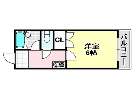宮元12番館(1K/1階)の間取り写真