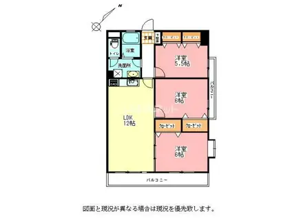 ファミール24(3LDK/2階)の間取り写真