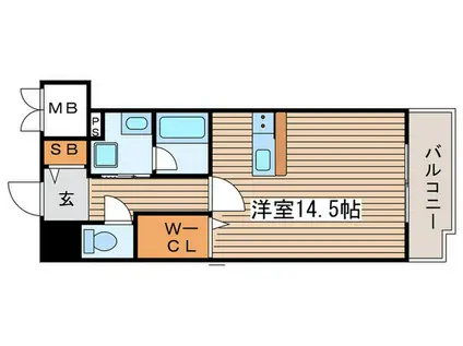IZUMI OHRINKAN(ワンルーム/5階)の間取り写真
