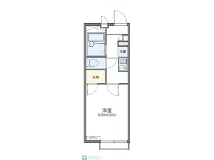 レオパレスファヴォーレ(1K/2階)の間取り写真