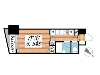 メゾン・ド・レノン(1K/8階)の間取り写真