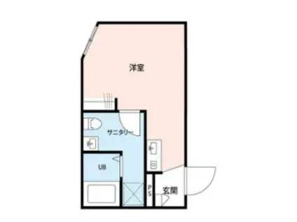 FOREST COURT荒川(1K/1階)の間取り写真