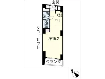 NBM則武(ワンルーム/2階)の間取り写真