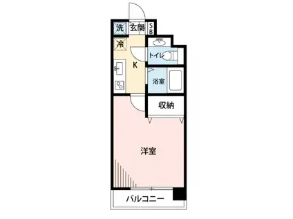 マイナビSTAY渋谷ウエスト(1K/6階)の間取り写真