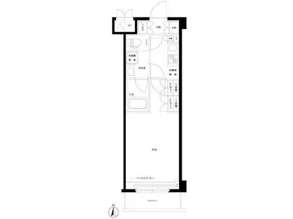 ルーブル蒲田南七(1K/2階)の間取り写真