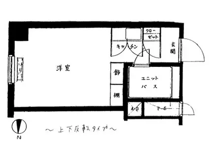 シャンボール札幌(ワンルーム/8階)の間取り写真