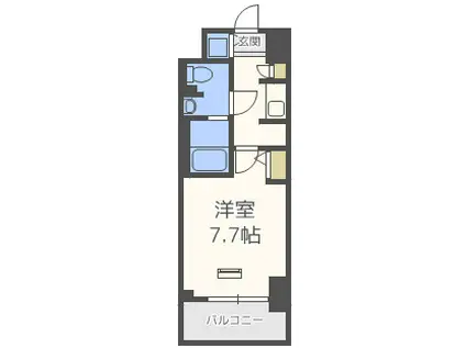 S-RESIDENCE難波イースト(1K/10階)の間取り写真