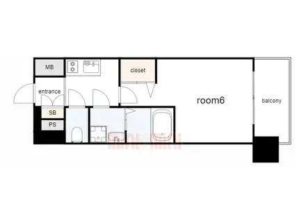 ファステート神戸マージュ(1K/3階)の間取り写真