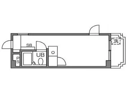 ハイムピア21(ワンルーム/4階)の間取り写真