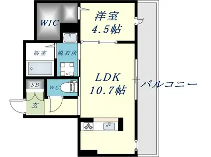 エルンテ(1LDK/2階)の間取り写真