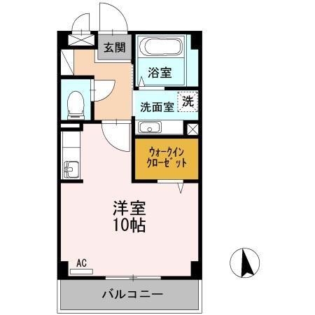 アバンウェル荒川(ワンルーム/3階)の間取り写真