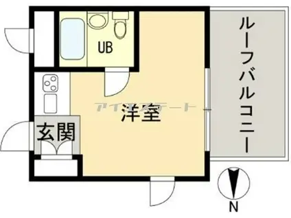トップ新宿第2(ワンルーム/3階)の間取り写真
