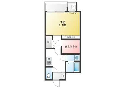 SKビル拾四番館(1K/3階)の間取り写真