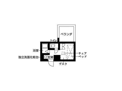 キャンパスヴィレッジ椎名町(ワンルーム/5階)の間取り写真