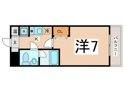 レジデンス・ナンワ(1K/3階)の間取り写真