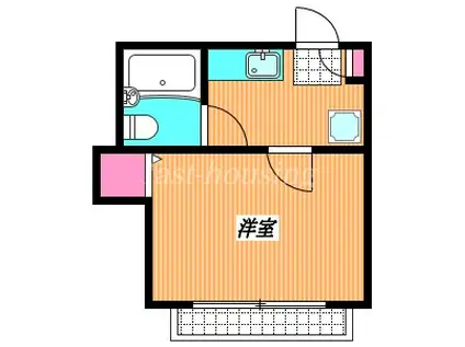 OZ弐番街A(1K/1階)の間取り写真