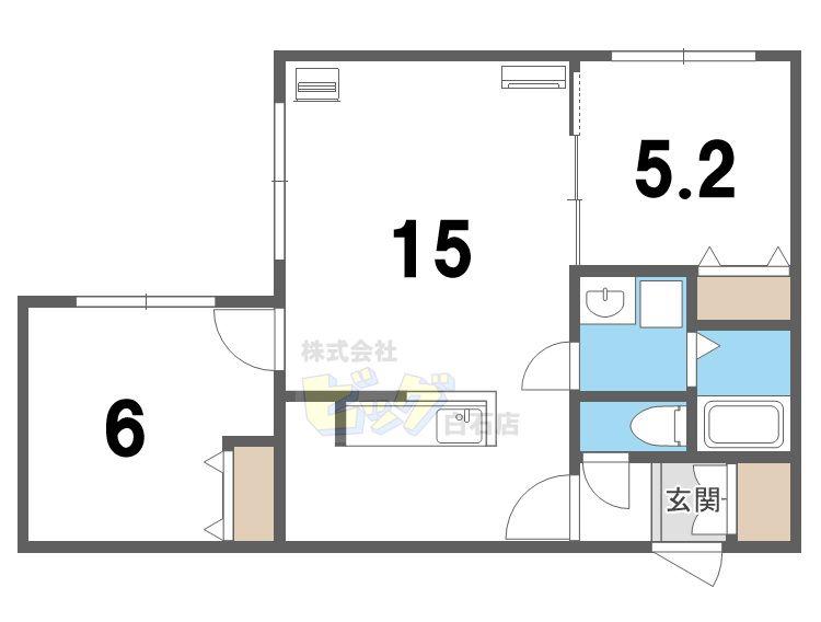 ASK・PALACEIII(2LDK/1階)の間取り写真
